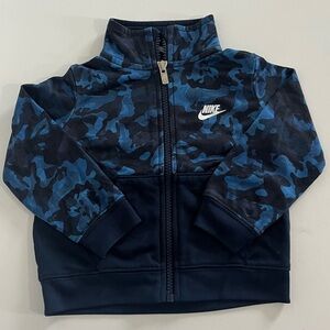 Nike Blue Camo Zip-up Jacket, Toddler Boy Size 18M
